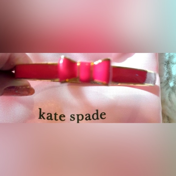 Kate Spade Pink Take a Bow Bracelet with dustbag NWOT - Picture 2 of 4